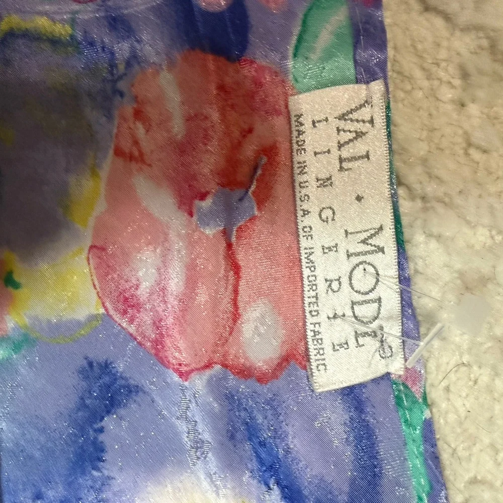 Vintage Satin Slip‎ Nightgown Lot Val Mode Floral Pink Lace Lingerie Y2K